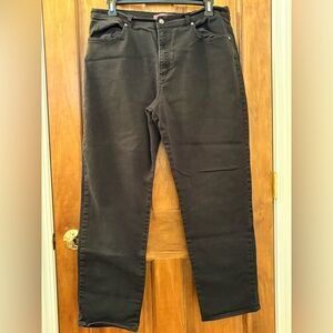 Gloria Vanderbilt Black Relaxed Jeans Classic Style EUC